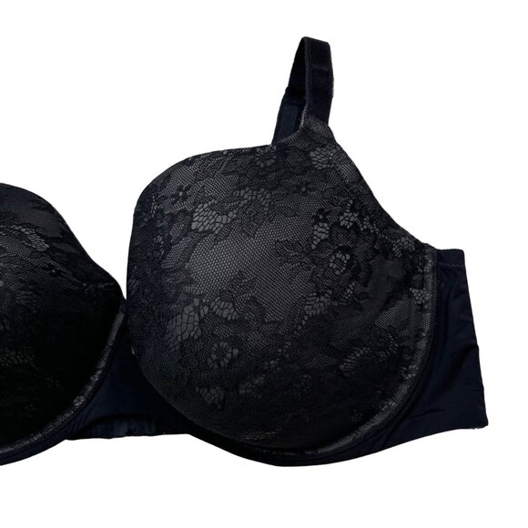 Torrid 40DD Black Lightly Lined Smooth Lace Bra Underwire 11328660 Intimates - Picture 6 of 16